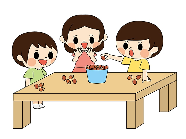 No 910 どんぐりでゲーム 保育のひきだし こどもの可能性を引き出すアイデア集